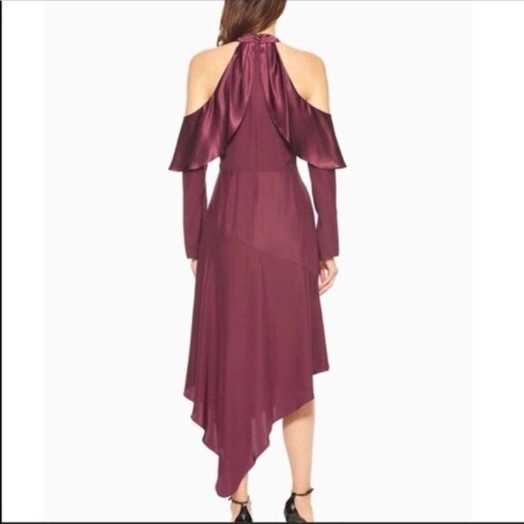 Parker Womens Size 2 Tanya Asymmetric Silk Dress - Picture 3 of 8